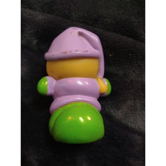 Gloworm plastic figure finger puppet glow in the dark 1980s hasbro playskool - Picture 2 of 4